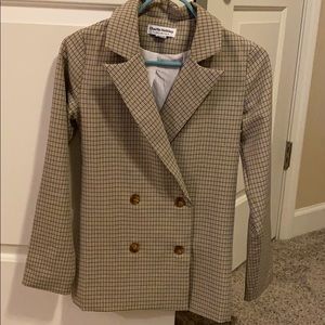 ASOS blazer matches with skirt